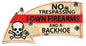 No Trespassing Arrow 26 x 14