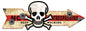 No Trespassing Keep Walking Arrow 32 x 11