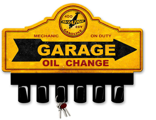400 Aviation Dry Gasoline Key Hanger 14 x 10