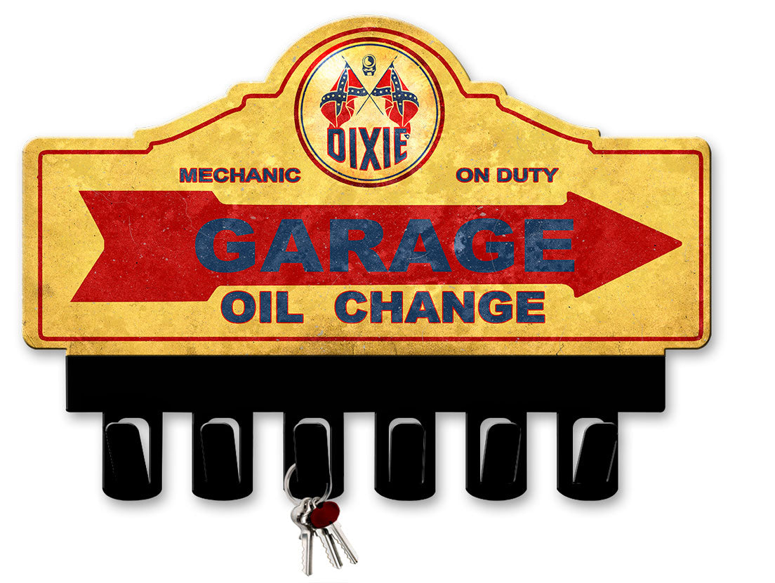 Dixie Gasoline Key Hanger 14 x 10