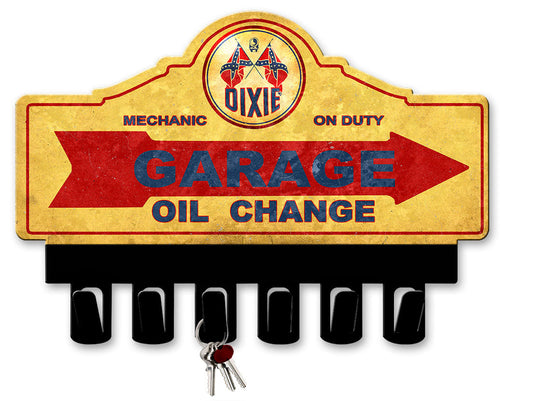 Dixie Gasoline Key Hanger 14 x 10