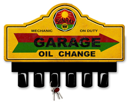 Sunray Gasoline Key Hanger 14 x 10