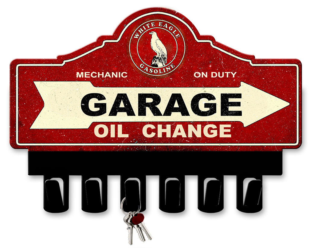 White Eagle Gasoline Key Hanger 14 x 10
