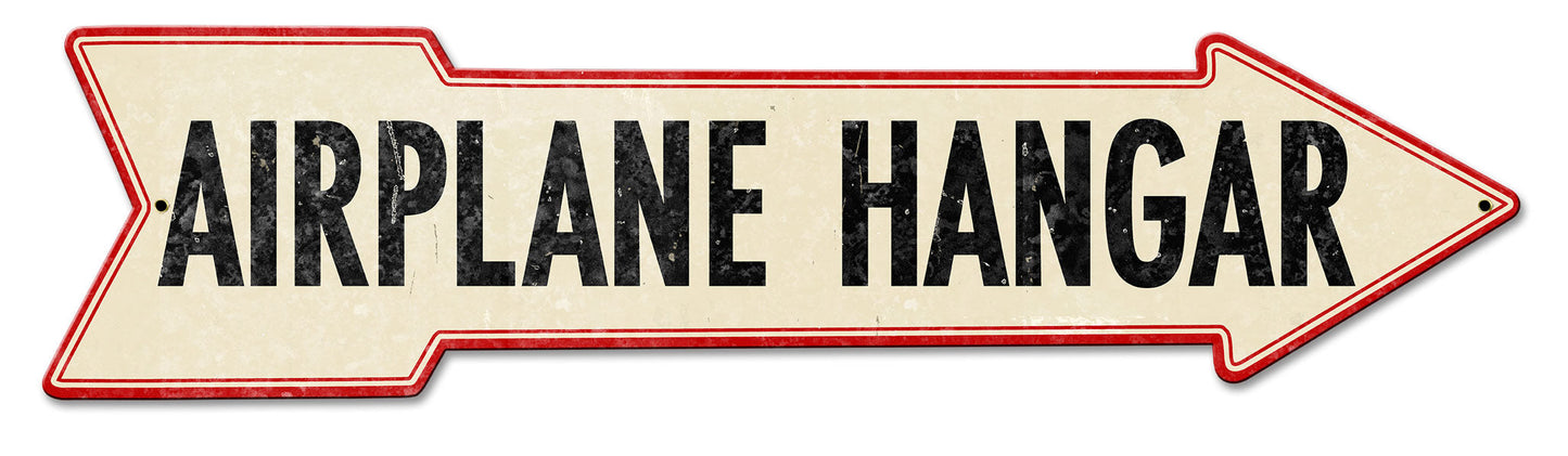 Airplane Hangar Arrow 34 x 8