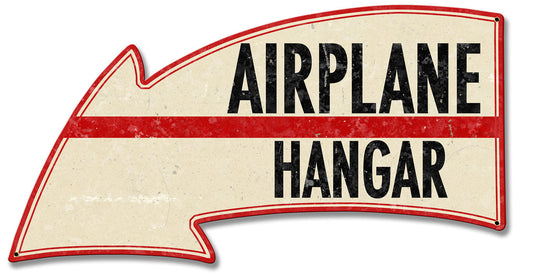 Airplane Hangar Arrow 26 x 14
