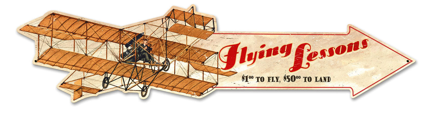 Flying Lessons Plane Arrow 31 x 7