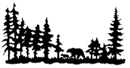 Bears In Forest 21 x 11