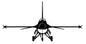 F-16 Falcon Silhouette 40 x 20