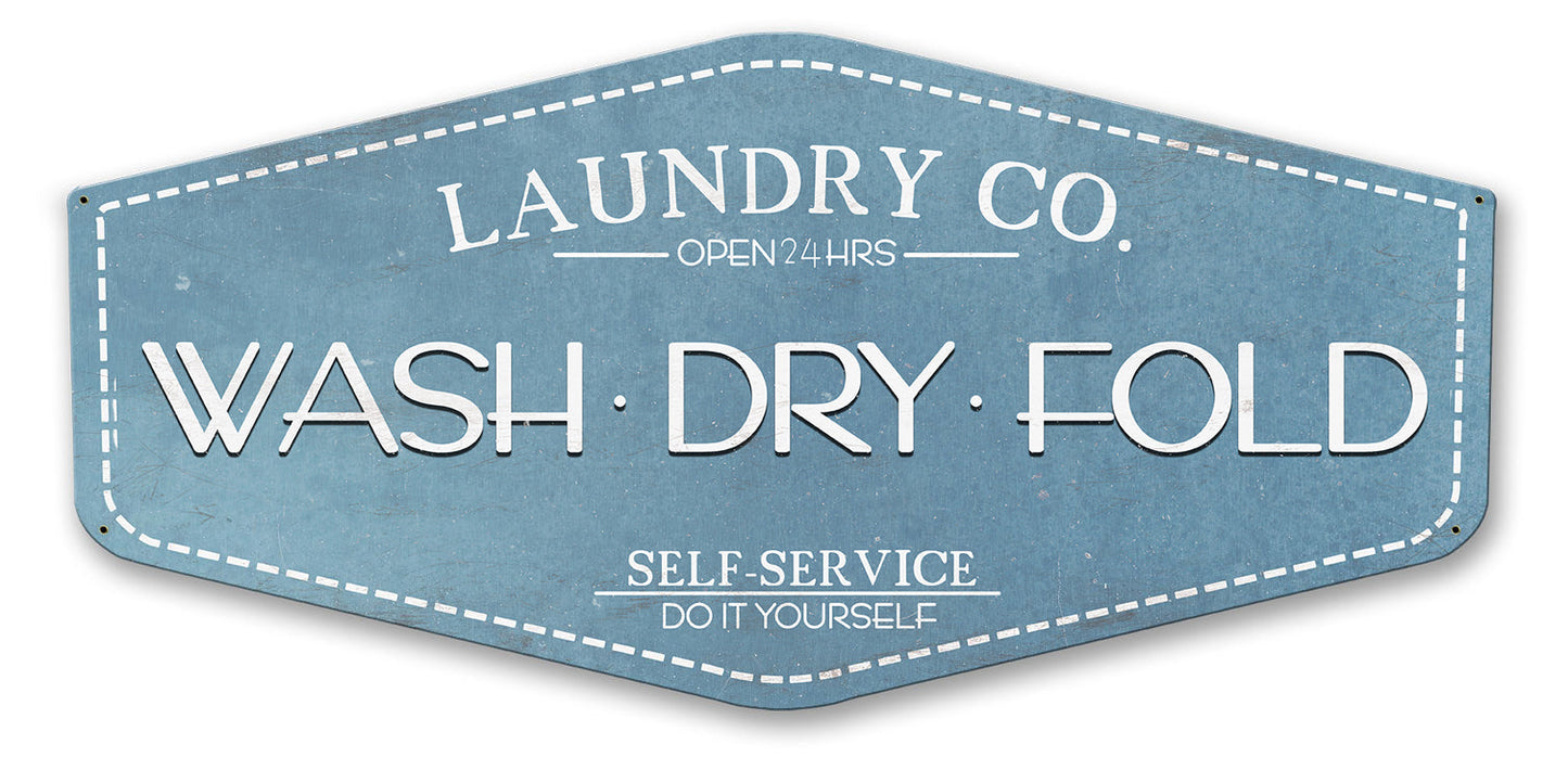 Wash Dry Fold Laundry Co 23 x 10