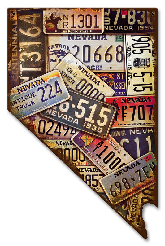 Nevada License Plates 10 x 16
