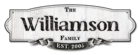 Family Name Personalized 22 x 8