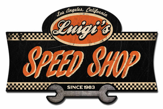 Speed Shop Personalized 23 x 15