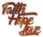 Faith Hope Love 14 x 12