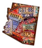 Arizona License Plates 11 x 12