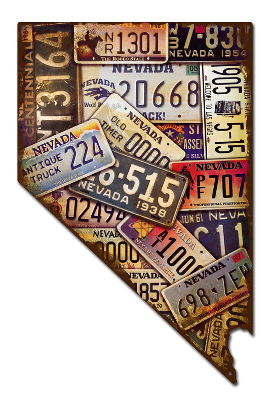 Nevada License Plates 14 x 22