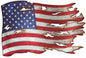 Tattered American Flag 36 x 24