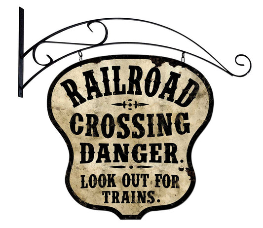 Railroad Crossing Double-Sided 24 x 24