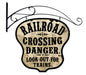 Railroad Crossing Double-Sided 24 x 24