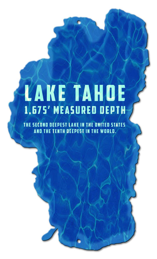 Lake Tahoe Measured Depth 13 x 22