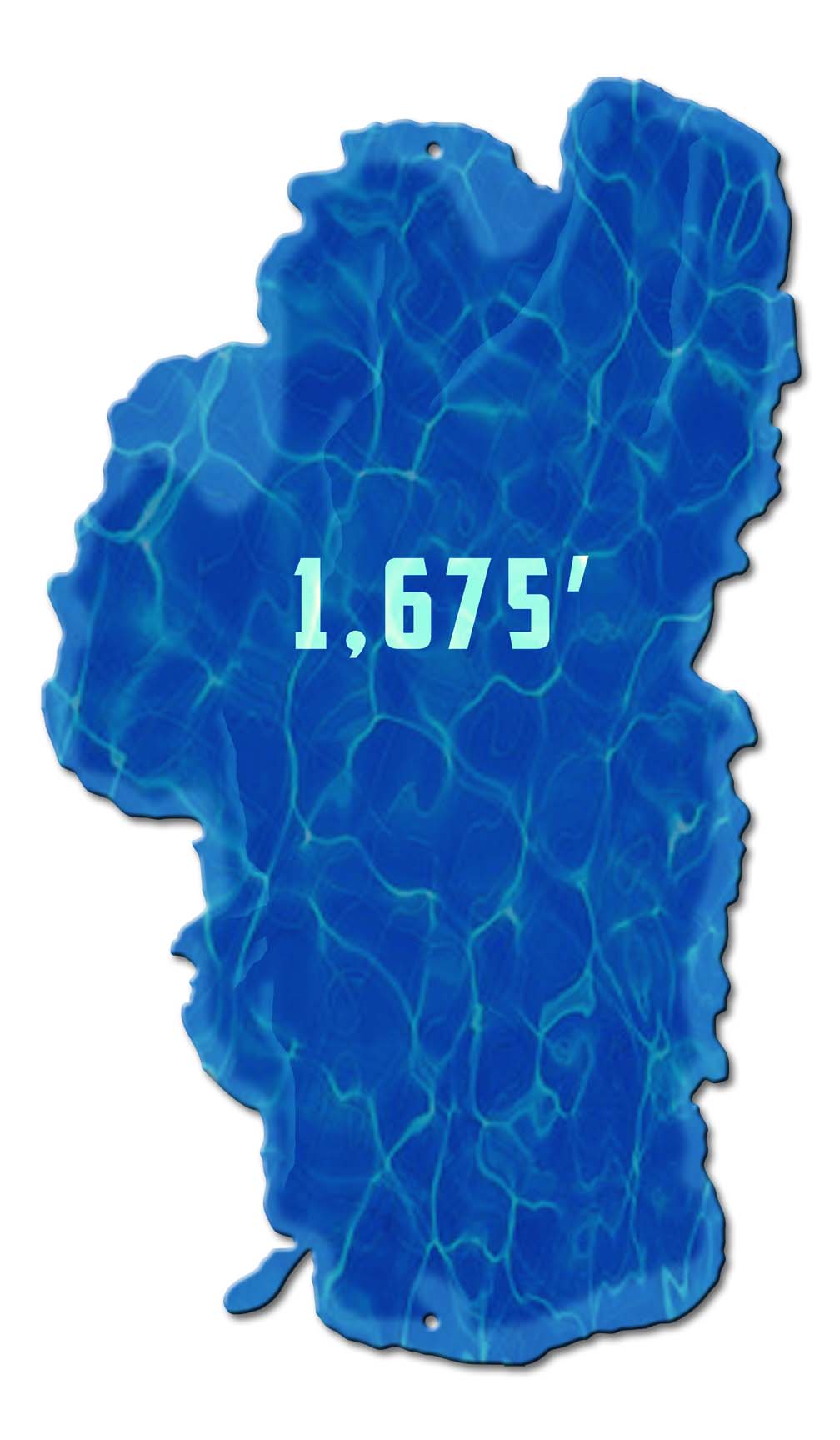 Lake Tahoe Depth 1675 13 x 22