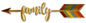 Family Arrow 24 x 6