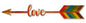 Love Arrow 24 x 6