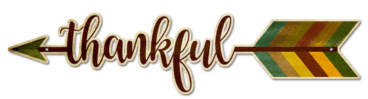 Thankful Arrow 24 x 6