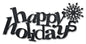 Happy Holidays 18 x 9