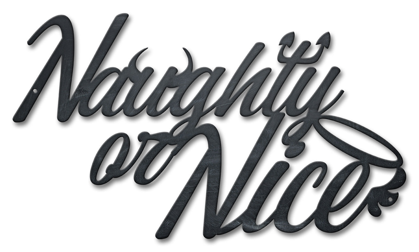 Naughty Or Nice Small 18 x 10
