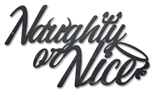 Naughty Or Nice Small 18 x 10