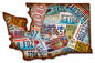 Washington State License Plates 20 x 13