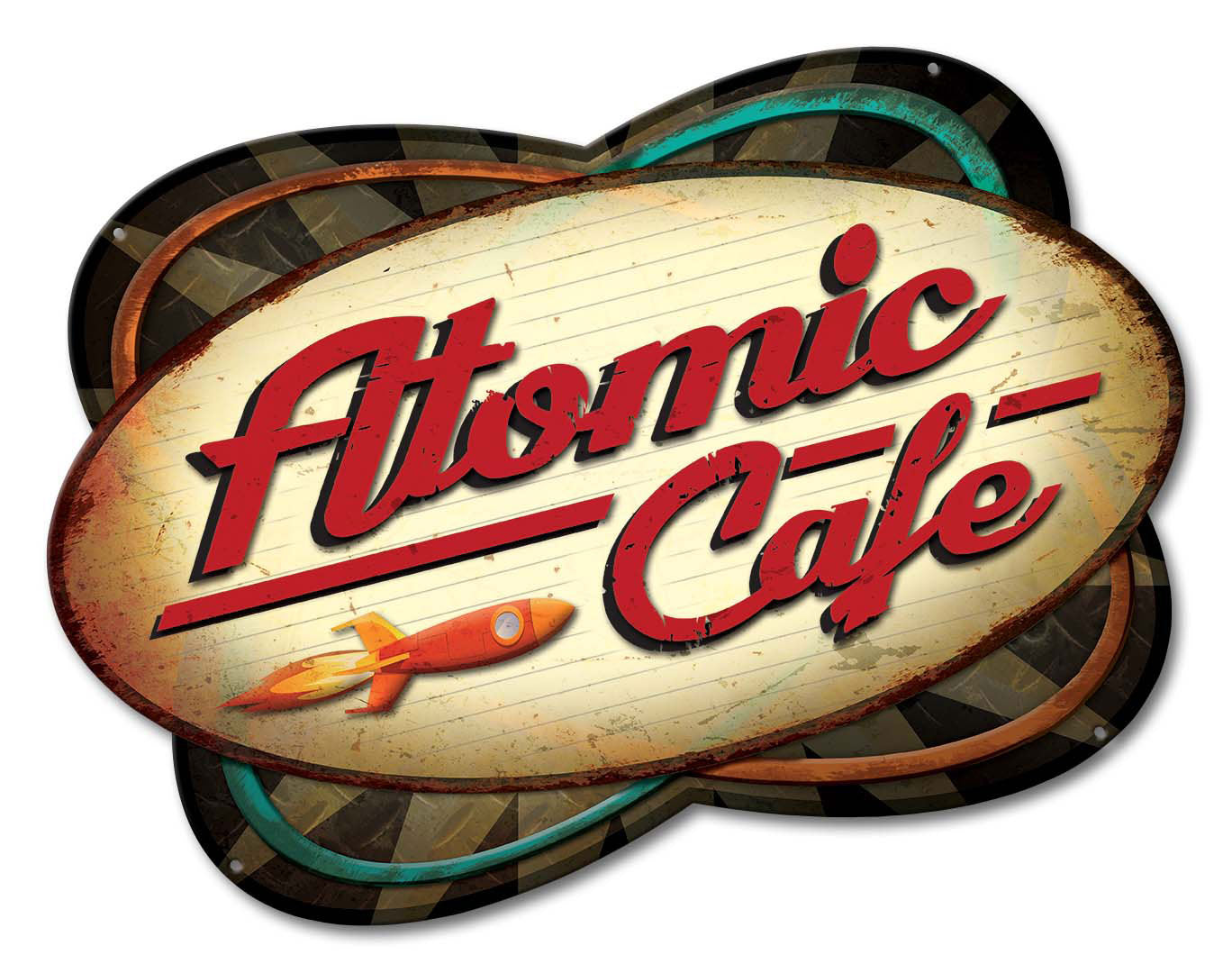 Atomic Cafe 18 x 14