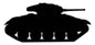 M24 Chaffee Tank Silhouette 35 X 16