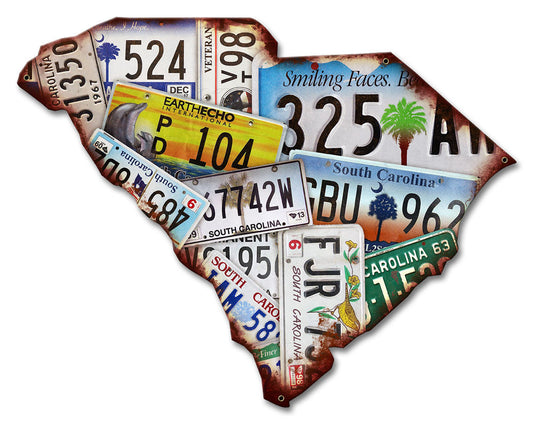 South Carolina License Plates Vintage Style Metal Sign 18 x 14