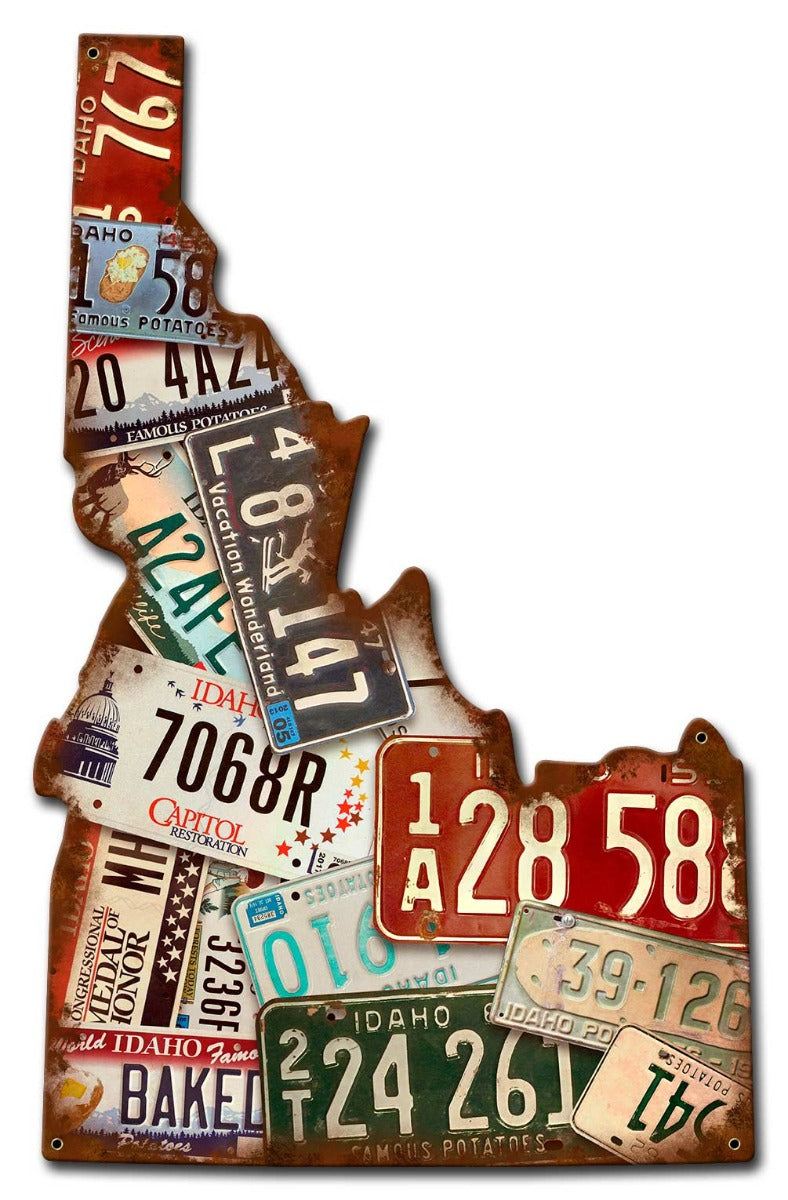 Idaho License Plates 13 x 20
