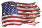 Tattered American Flag 18 x 12
