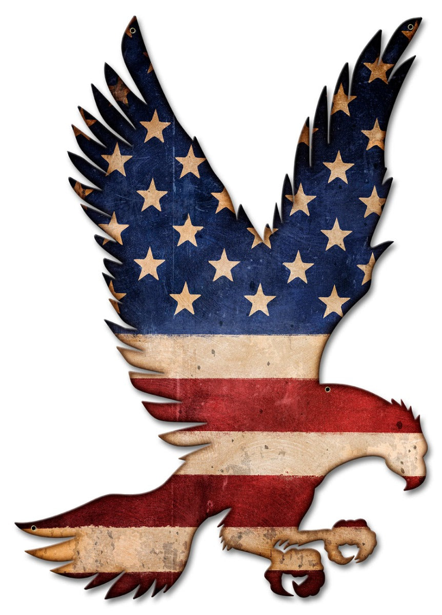 American Flag Flying Eagle 16 x 23