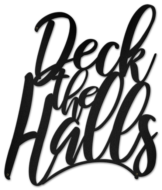 Deck The Halls Vintage Style Metal Sign 18 x 21