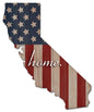 American Flag Home California 22 x 27
