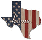 American Flag Home Texas 24 x 23