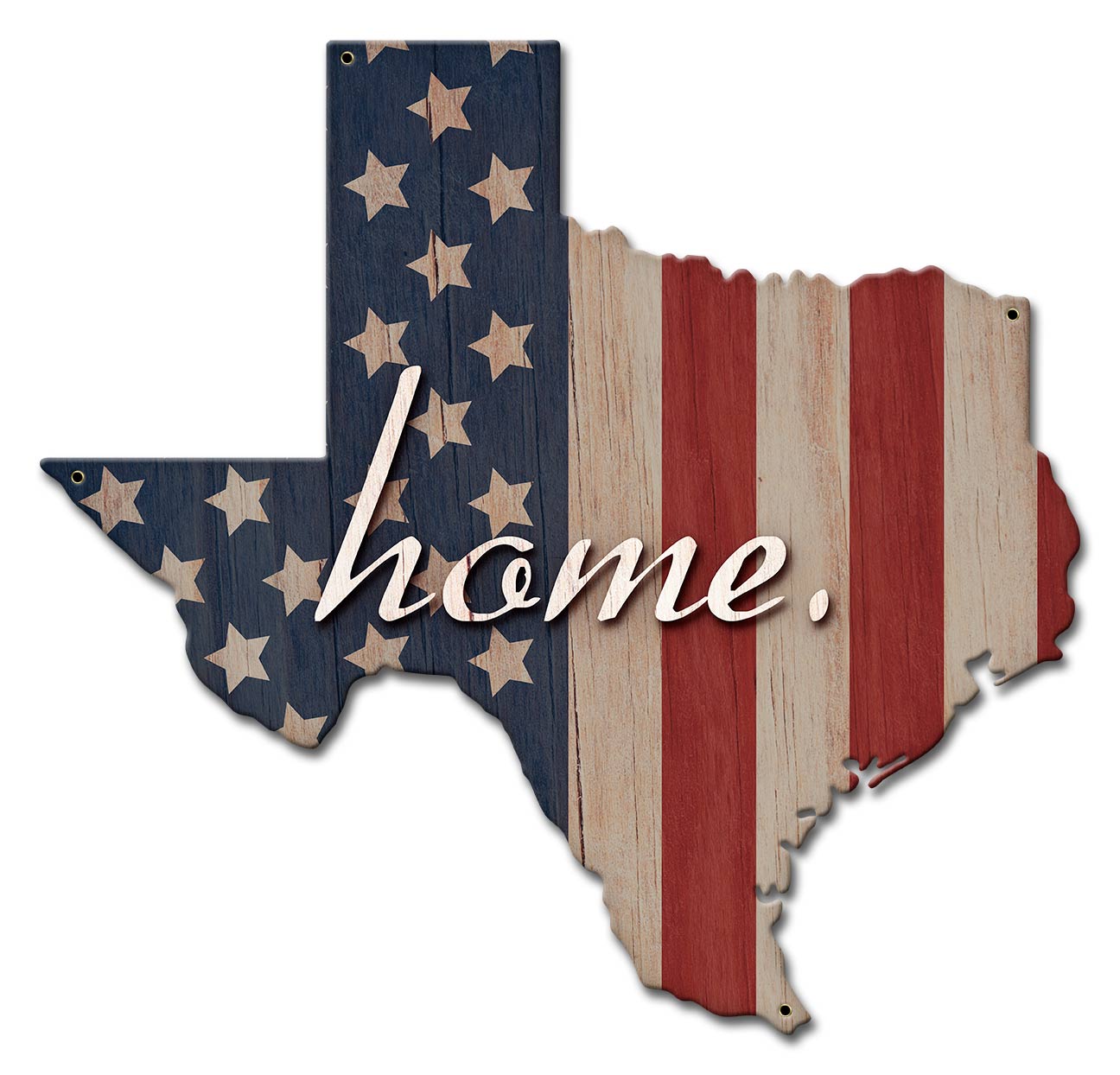 American Flag Home Texas 17 x 16