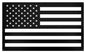 American Flag Silhouette 18 x 10