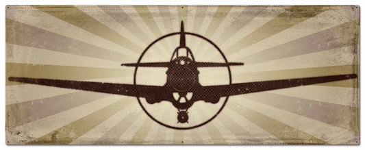 Planes P-40 Vintage Style Metal Sign 48 x 19