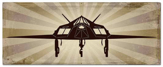 Planes F117 Vintage Style Metal Sign 48 x 19