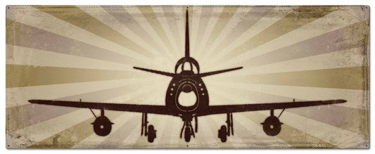 Planes F86 Vintage Style Metal Sign 48 x 19
