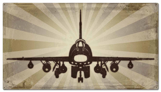 Super Sabre Vintage Style Metal Sign 36 x 20