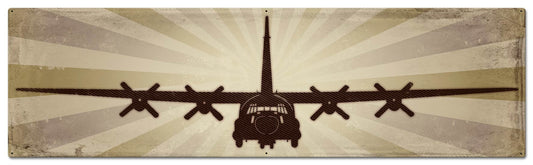 C130 Vintage Style Metal Sign 48 x 14