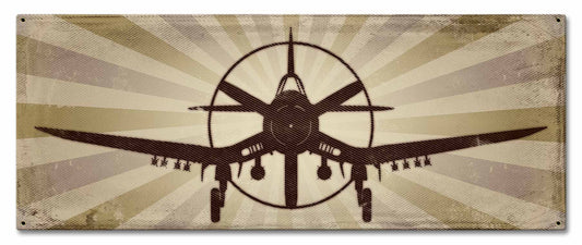 Corsair Vintage Style Metal Sign 24 x 10