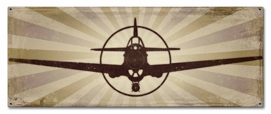 P40 Warhawk Vintage Style Metal Sign 24 x 10