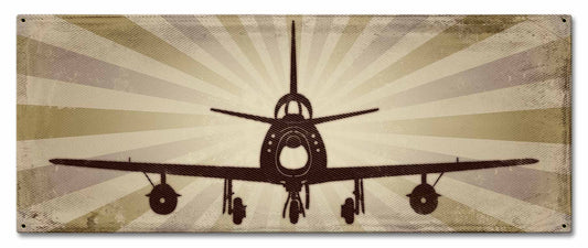 F86 Sabre Vintage Style Metal Sign 24 x 10